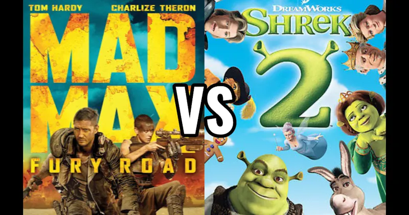 Mad Max: Fury Road (2015) vs. Shrek 2 (2004)