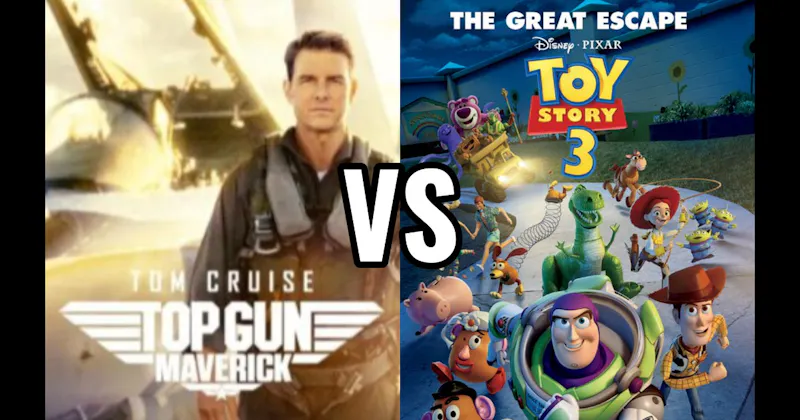 Top Gun: Maverick (2022) vs. Toy Story 3 (2010)