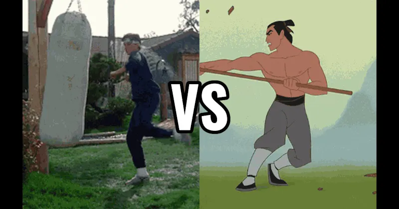 Mulan (Training) vs. The Karate Kid