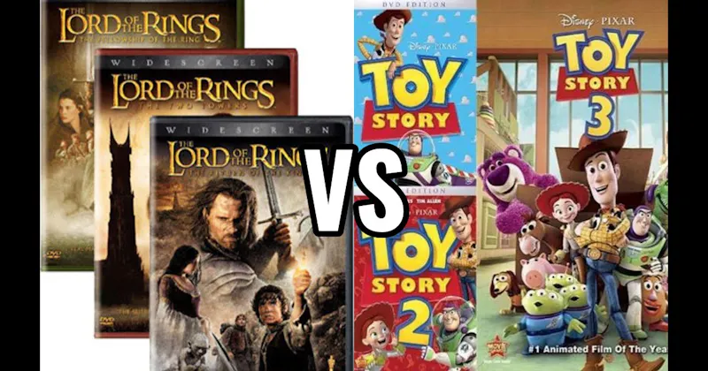 Lord of the Rings Trilogy vs. Toy Story Trilogy