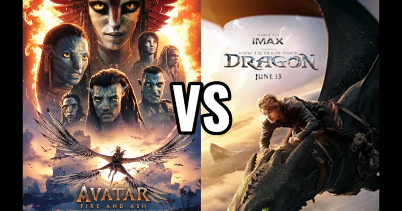 Avatar: Fire and Ash (2025) vs. How to Train Your Dragon (2025)