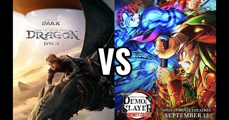 Demon Slayer: Infinity Castle (2025) vs. How to Train Your Dragon (2025)