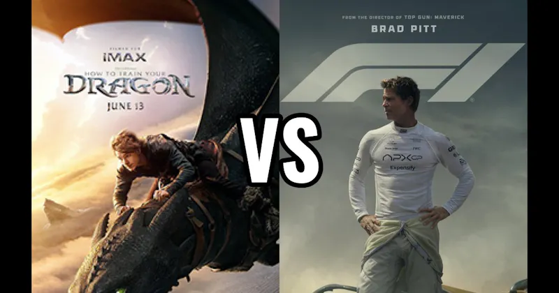 F1 (2025) vs. How to Train Your Dragon (2025)