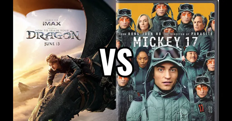 How to Train Your Dragon (2025) vs. Mickey 17 (2025)