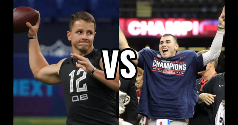 Brock Purdy (2022) vs. Chad Kelly (2017)