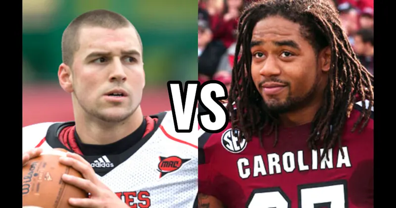 Chandler Harnish (2012) vs. Justice Cunningham (2013)