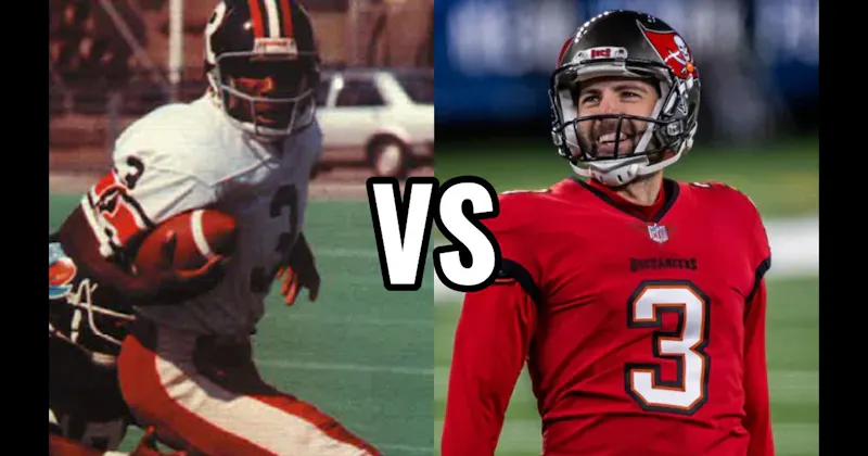 Kelvin Kirk (1976)  vs. Ryan Succop (2009)