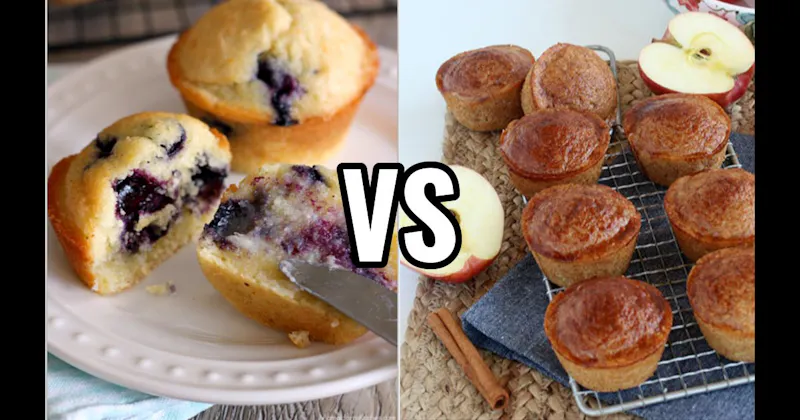 Apple Cinnamon Muffin vs. Blueberry Muffin