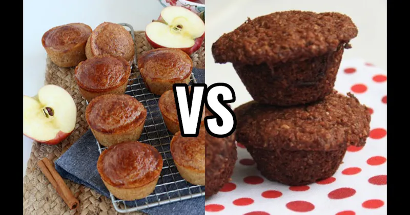 Apple Cinnamon Muffin vs. Bran Muffin