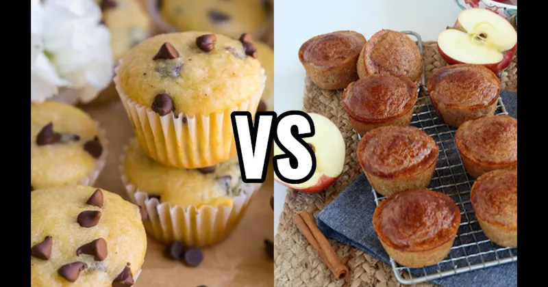 Apple Cinnamon Muffin vs. Chocolate Chip Muffin