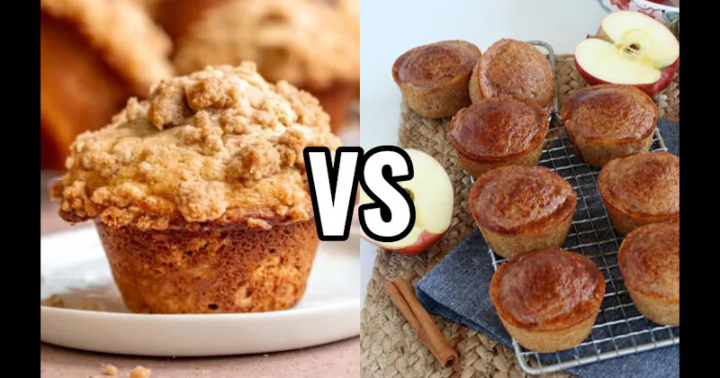 Apple Cinnamon Muffin vs. Cinnamon Streusel Muffin