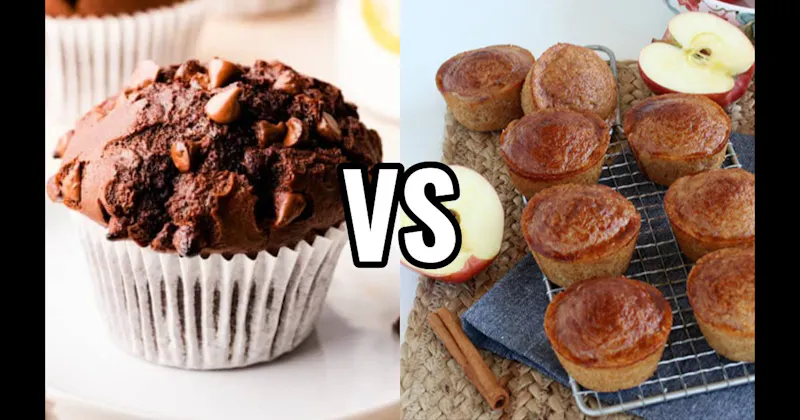 Apple Cinnamon Muffin vs. Double Chocolate Muffin