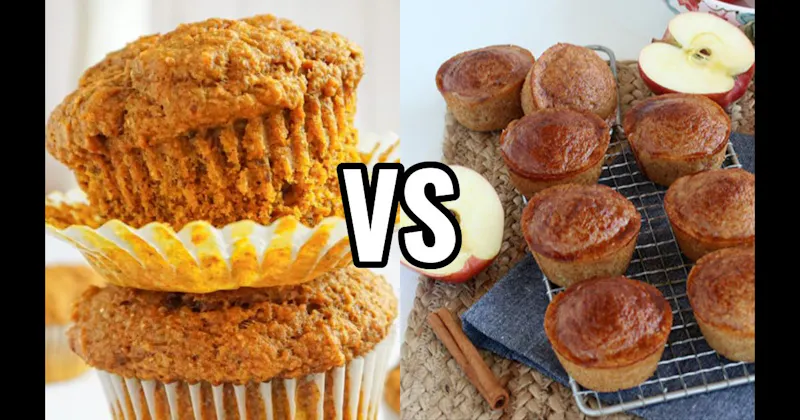 Apple Cinnamon Muffin vs. Pumpkin Muffin