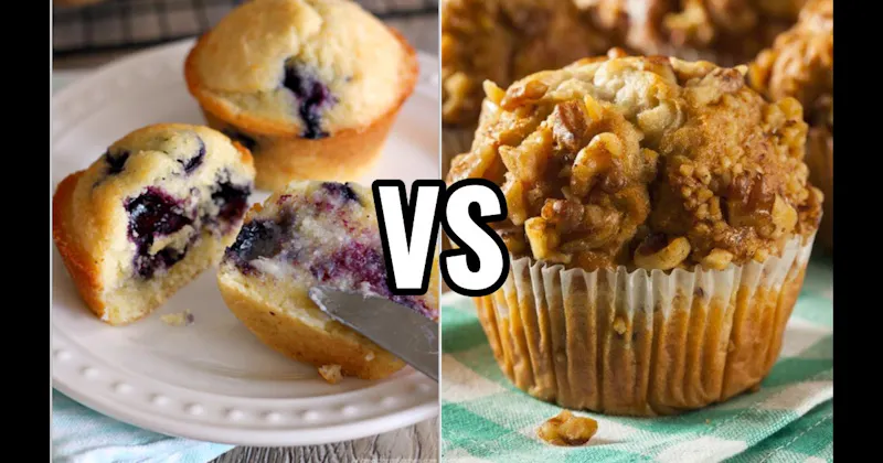 Banana Nut Muffin vs. Blueberry Muffin
