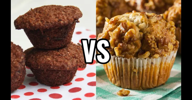 Banana Nut Muffin vs. Bran Muffin
