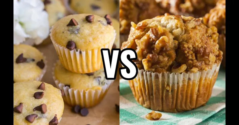 Banana Nut Muffin vs. Chocolate Chip Muffin