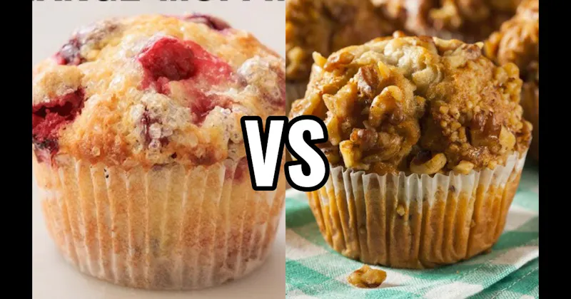 Banana Nut Muffin vs. Cranberry Orange Muffin