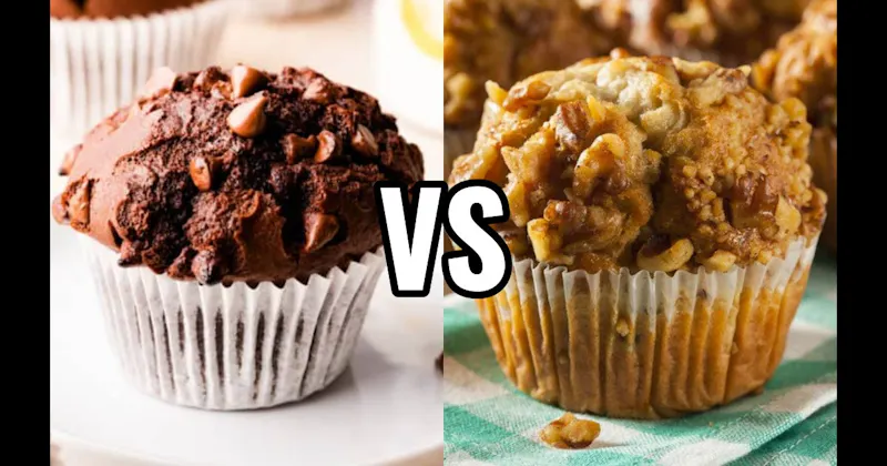 Banana Nut Muffin vs. Double Chocolate Muffin