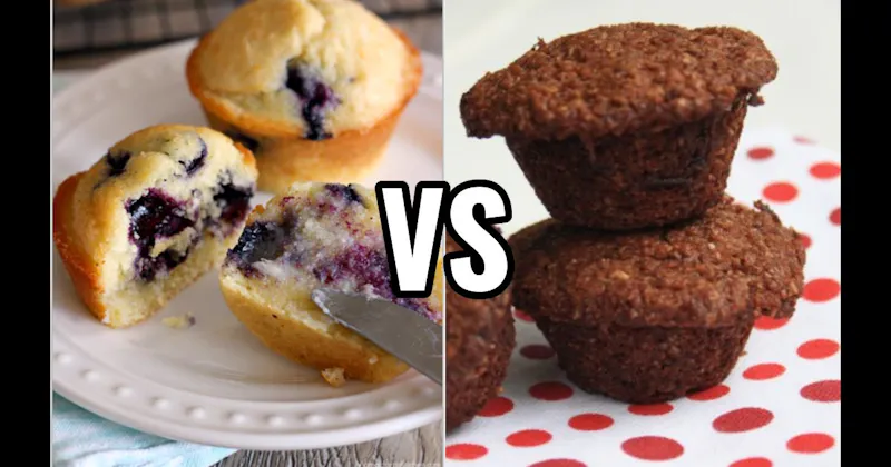 Blueberry Muffin vs. Bran Muffin