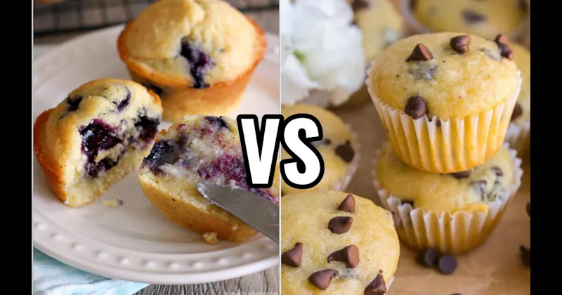 Blueberry Muffin vs. Chocolate Chip Muffin