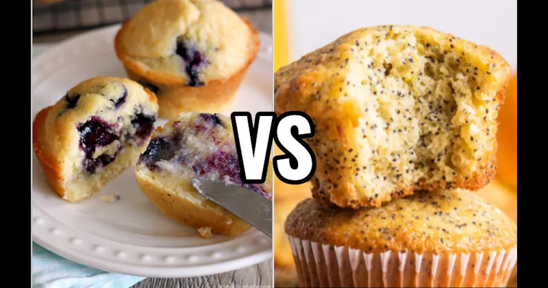 Blueberry Muffin vs. Lemon Poppy Seed Muffin