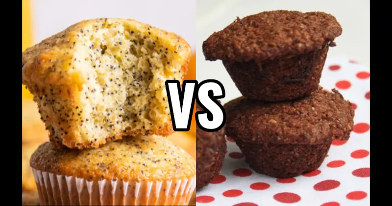 Bran Muffin vs. Lemon Poppy Seed Muffin