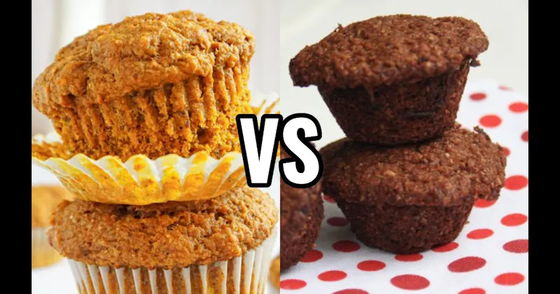 Bran Muffin vs. Pumpkin Muffin