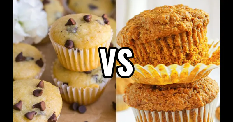Chocolate Chip Muffin vs. Pumpkin Muffin