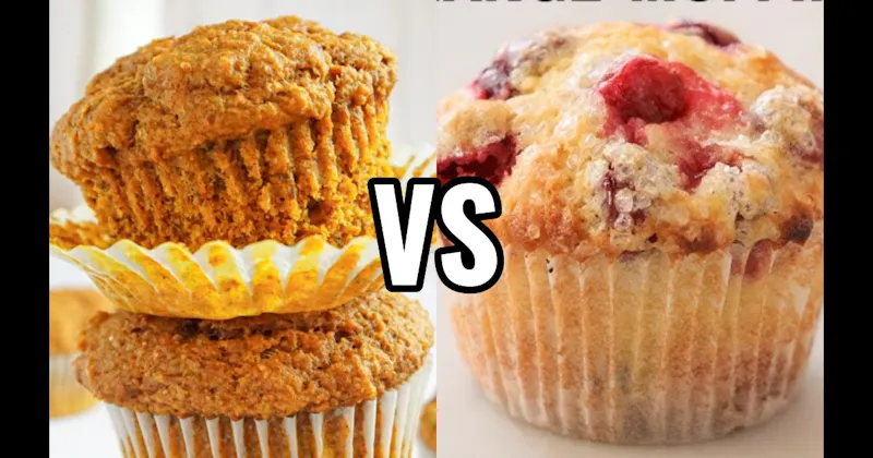 Cranberry Orange Muffin vs. Pumpkin Muffin