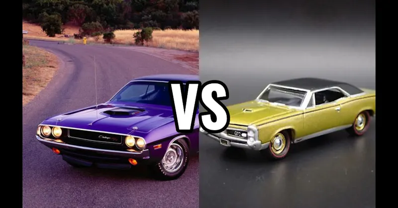1967 Pontiac GTO vs. 1970 Dodge Challenger R/T