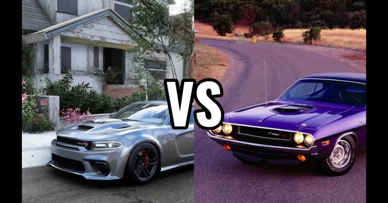 1970 Dodge Challenger R/T vs. Dodge Charger Hellcat