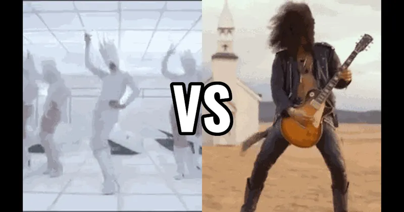 Bad Romance (Lady Gaga) vs. November Rain (Guns N’ Roses)