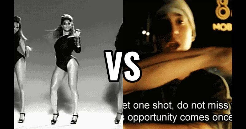 Lose Yourself (Eminem) vs. Single Ladies (Beyoncé)
