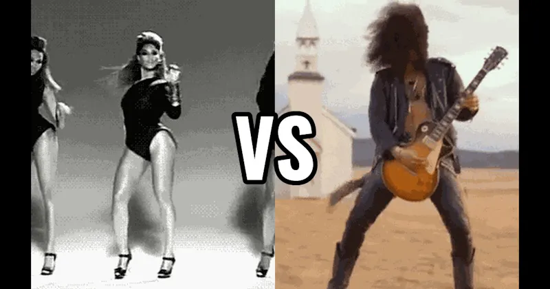 November Rain (Guns N’ Roses) vs. Single Ladies (Beyoncé)