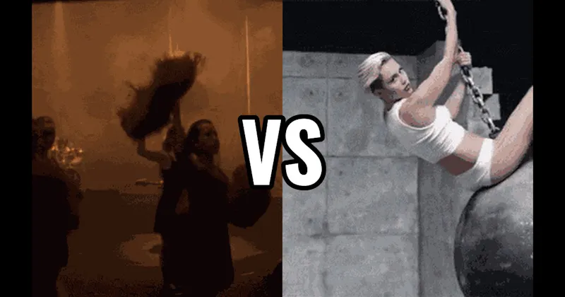 Smells Like Teen Spirit (Nirvana) vs. Wrecking Ball  (Miley Cyrus)