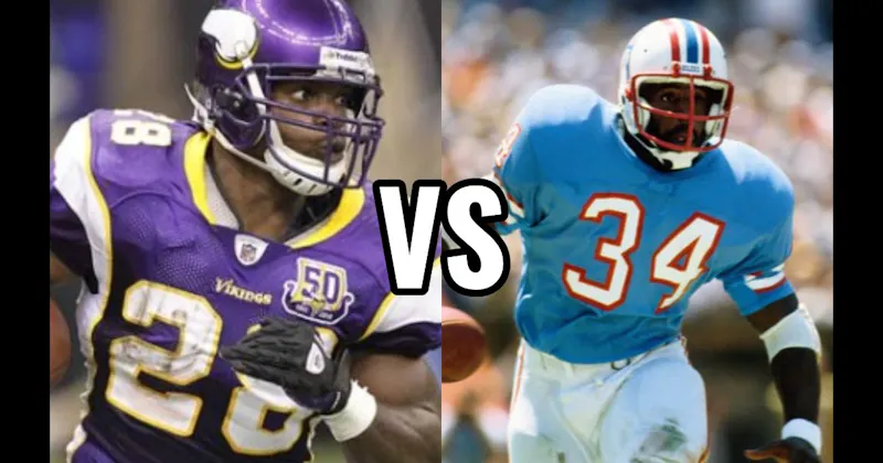 Adrian Peterson vs. Earl Campbell