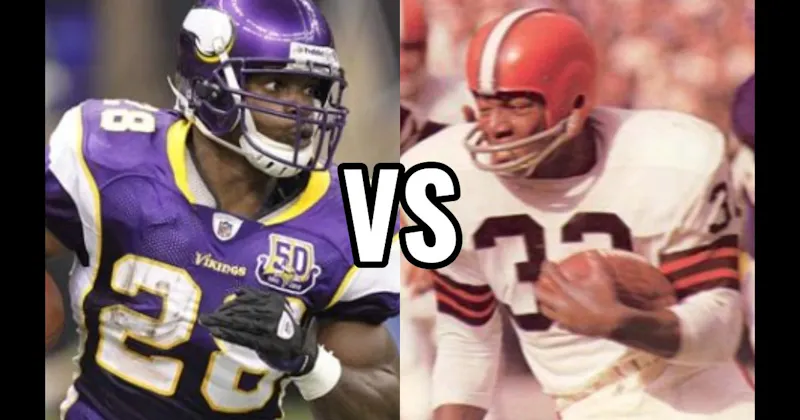 Adrian Peterson vs. Jim Brown