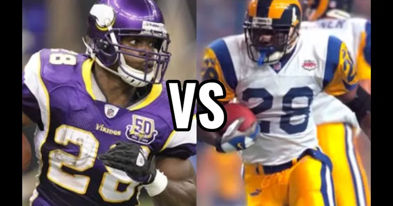 Adrian Peterson vs. Marshall Faulk