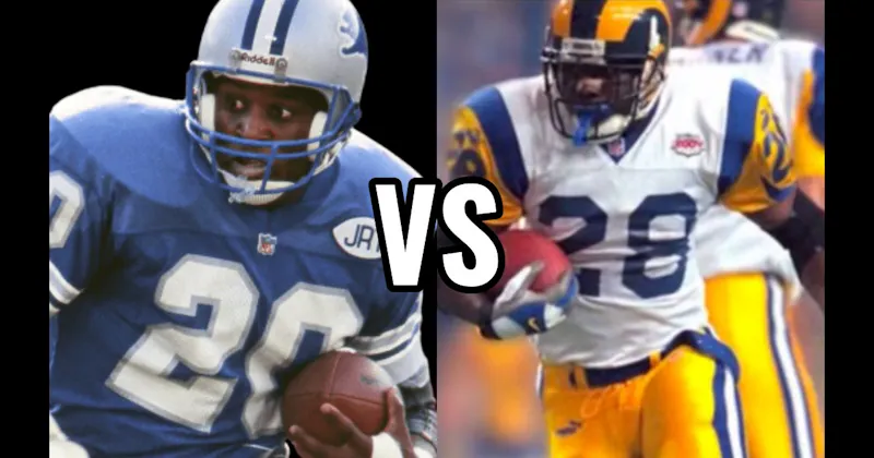 Barry Sanders vs. Marshall Faulk