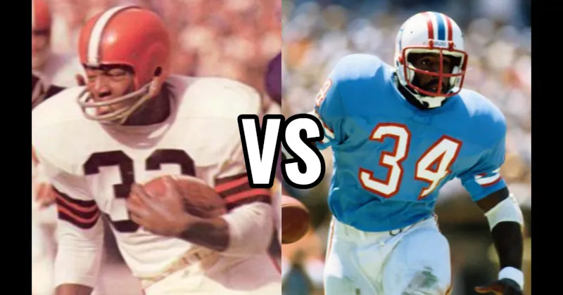 Earl Campbell vs. Jim Brown