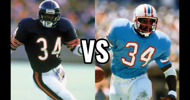 Earl Campbell vs. Walter Payton