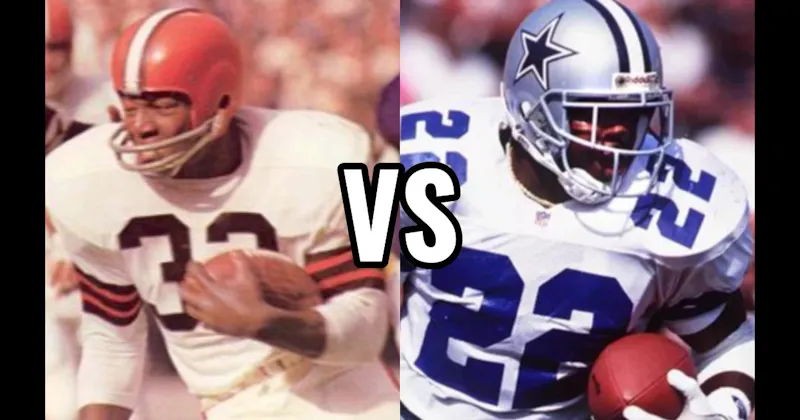 Emmitt Smith vs. Jim Brown