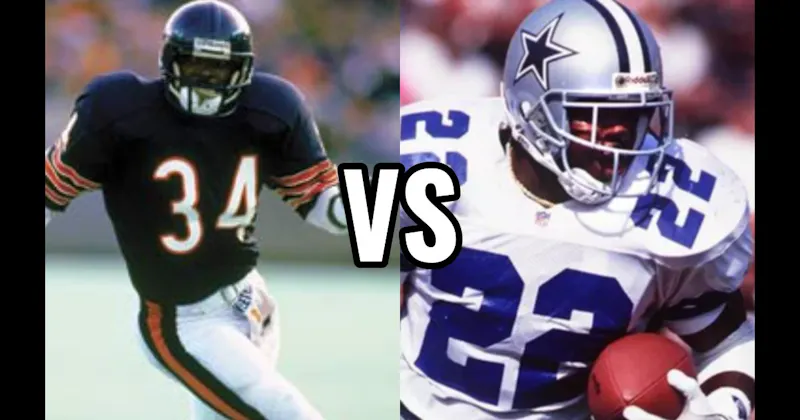 Emmitt Smith vs. Walter Payton