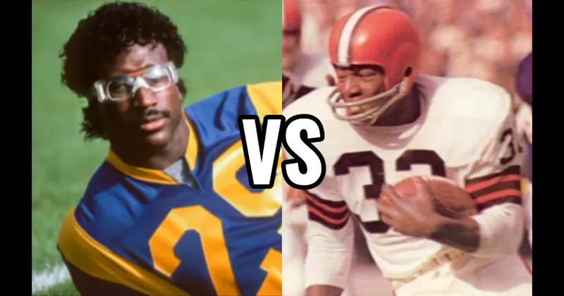 Eric Dickerson vs. Jim Brown