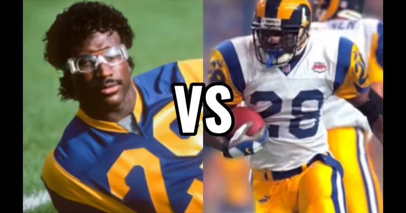 Eric Dickerson vs. Marshall Faulk