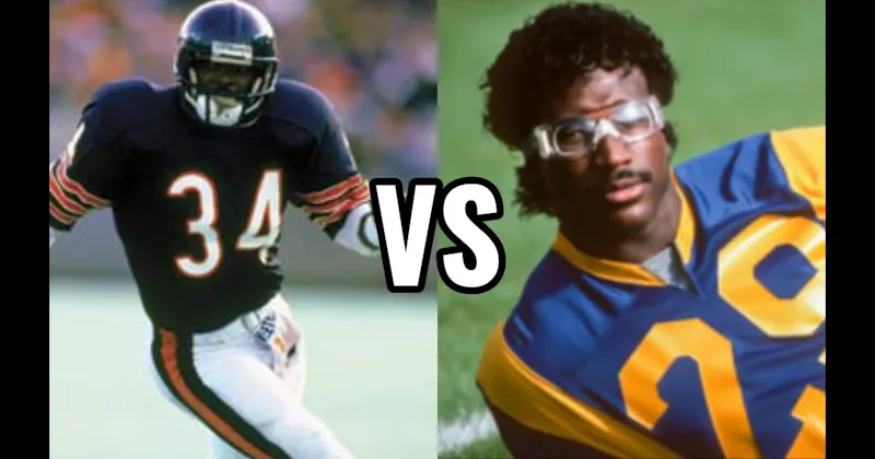 Eric Dickerson vs. Walter Payton