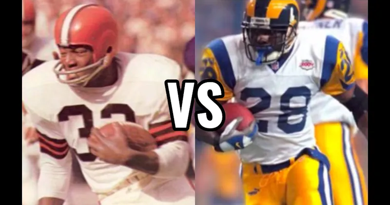 Jim Brown vs. Marshall Faulk