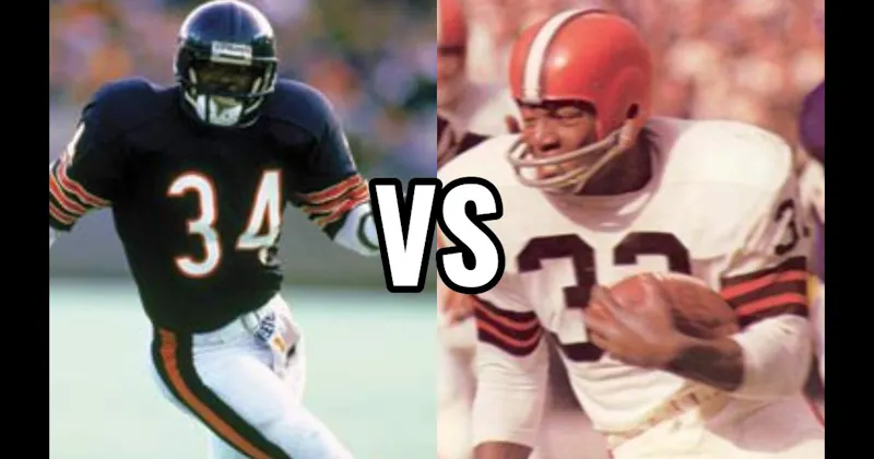 Jim Brown vs. Walter Payton