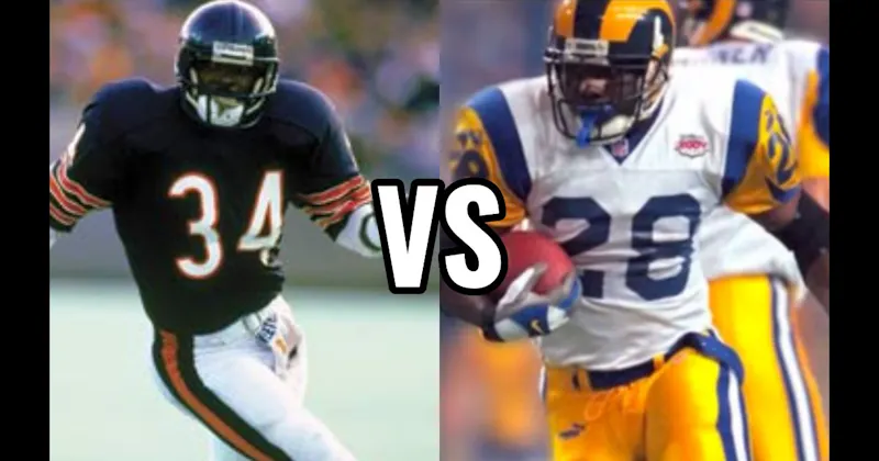 Marshall Faulk vs. Walter Payton