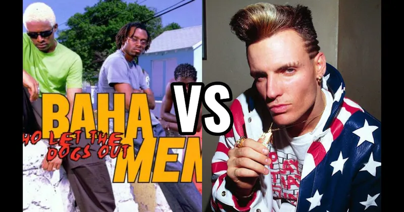 Ice Ice Baby by Vanilla Ice vs. Who Let the Dogs Out by Baha Men